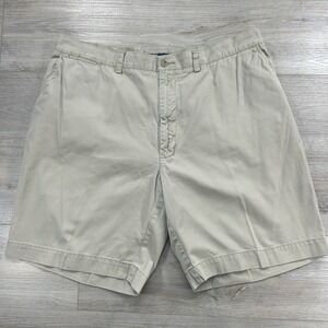 Polo Ralph Lauren Shorts Size 40 Beige Khaki Shorts Classic‎ Fit Cotton Men's